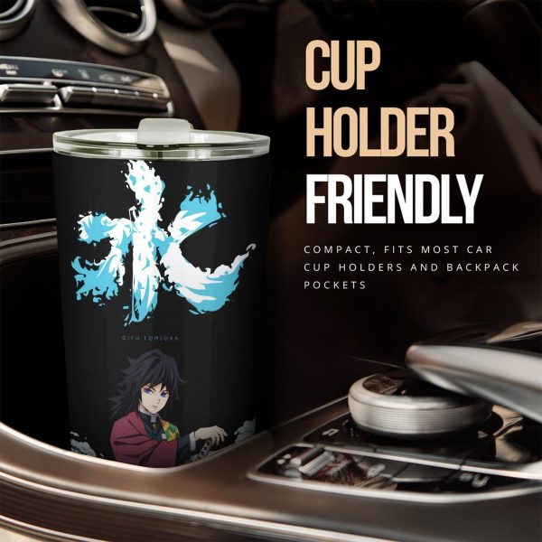 demon slayer car accessories anime car tumblers cup giyu tomioka x symbol tbjkx