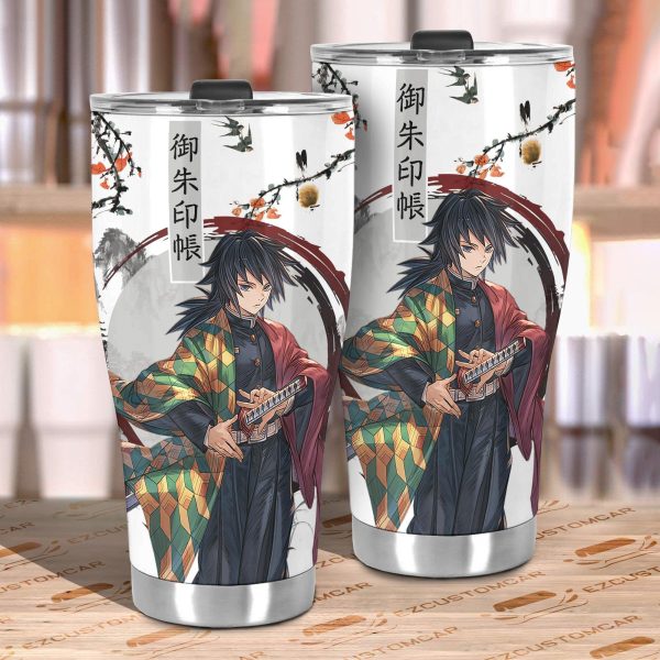 demon slayer car accessories anime car tumblers cup giyuu japanese style puzsv