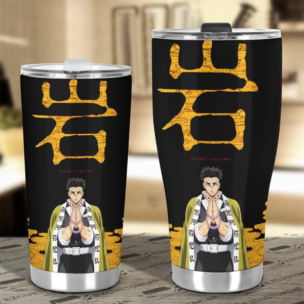 demon slayer car accessories anime car tumblers cup gyomei himejima x symbol flrj4