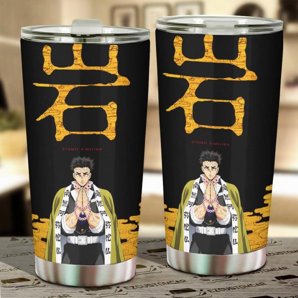 Demon Slayer Car Accessories Anime Car Tumblers Cup Gyomei Himejima