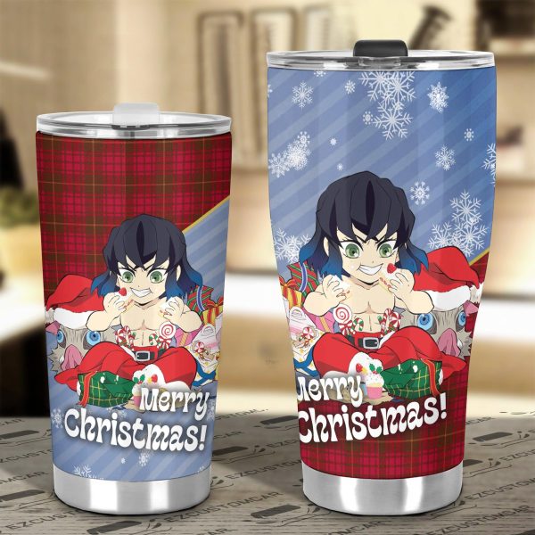 demon slayer car accessories anime car tumblers cup inosuke hashibira christmas qtscv