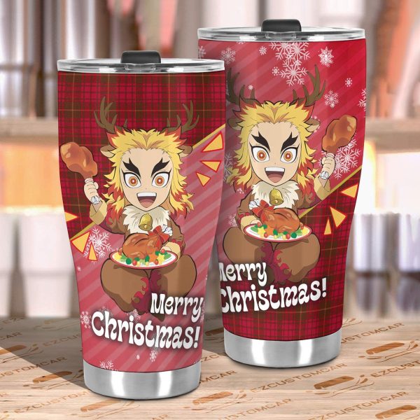 demon slayer car accessories anime car tumblers cup kyojuro rengoku christmas hdp9x