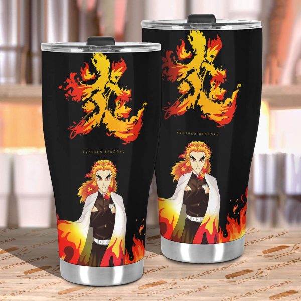 demon slayer car accessories anime car tumblers cup kyojuro rengoku x symbol xnzb8