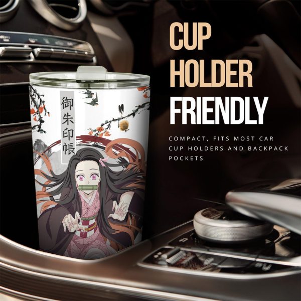 Demon Slayer Car Accessories Anime Car Tumblers Cup Nezuko Japanese Style
