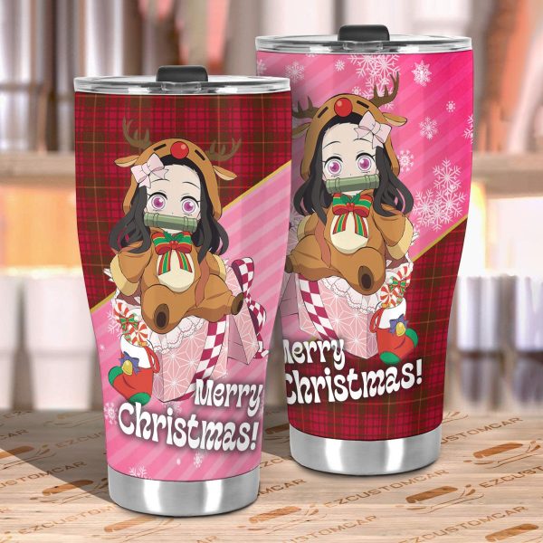 demon slayer car accessories anime car tumblers cup nezuko kamado christmas kqbfk