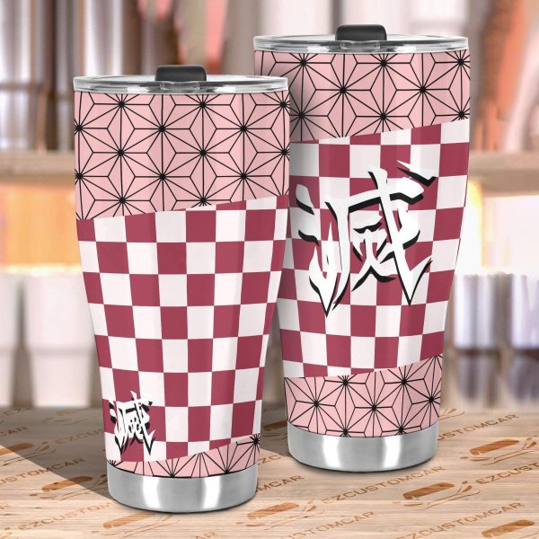 demon slayer car accessories anime car tumblers cup nezuko kamado nq3ef