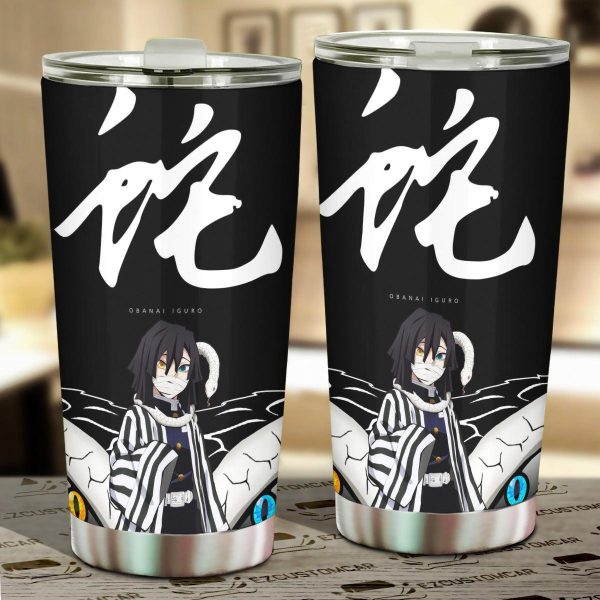 Demon Slayer Car Accessories Anime Car Tumblers Cup Obanai Iguro