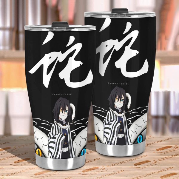 demon slayer car accessories anime car tumblers cup obanai iguro x symbol ngxo7