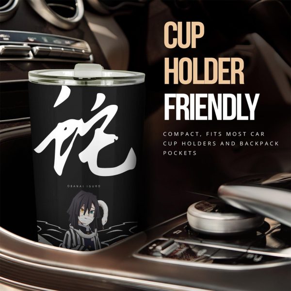 demon slayer car accessories anime car tumblers cup obanai iguro x symbol wrhuf