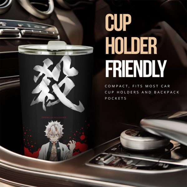 demon slayer car accessories anime car tumblers cup sanemi shinazugawa x symbol 9mege