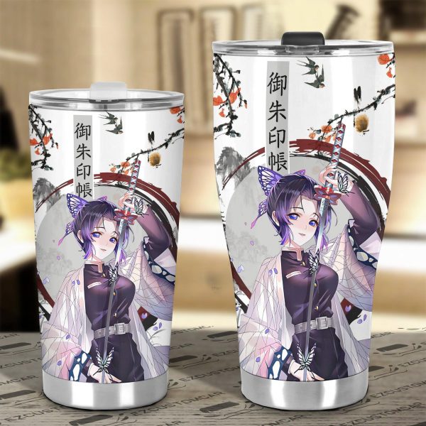 demon slayer car accessories anime car tumblers cup shinobu japanese style npqab