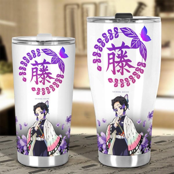 demon slayer car accessories anime car tumblers cup shinobu kocho x symbol 0prk1