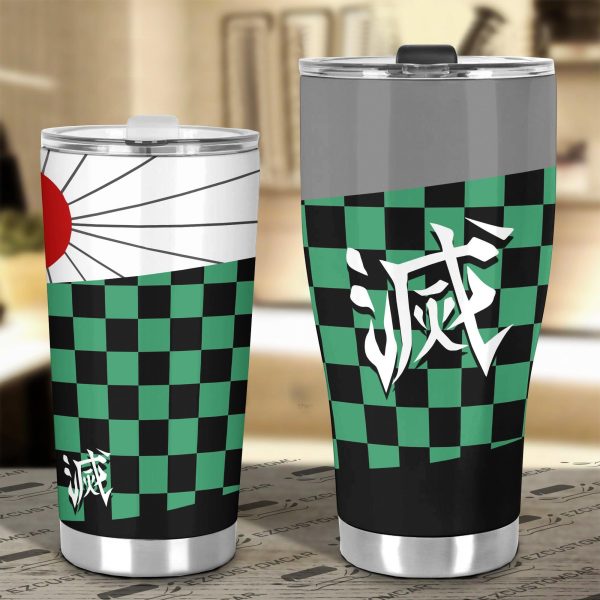 demon slayer car accessories anime car tumblers cup tanjiro kamado 5fjij