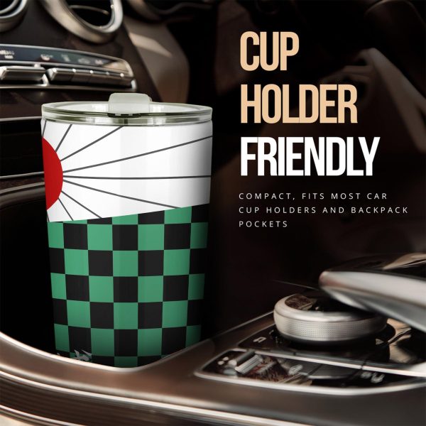 demon slayer car accessories anime car tumblers cup tanjiro kamado sksdc