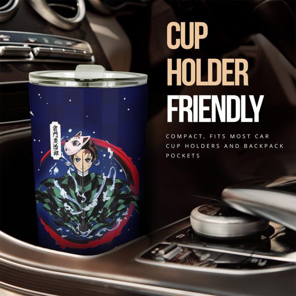 demon slayer car accessories anime car tumblers cup tanjiro water breathing 5j5as