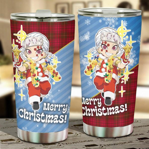 Demon Slayer Car Accessories Anime Car Tumblers Cup Tengen Uzui x Symbol
