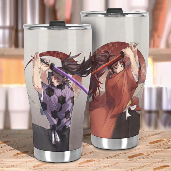 demon slayer car accessories anime car tumblers cup yoriichi tsugikuni 4zsc6