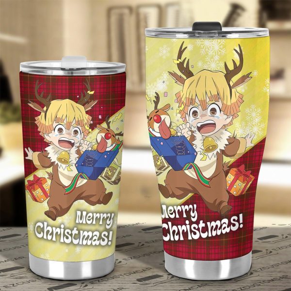 demon slayer car accessories anime car tumblers cup zenitsu agatsuma christmas kklqb