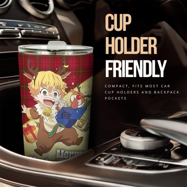 demon slayer car accessories anime car tumblers cup zenitsu agatsuma christmas lb2yi