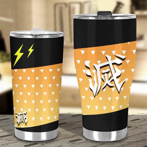 demon slayer car accessories anime car tumblers cup zenitsu agatsuma ftgcj