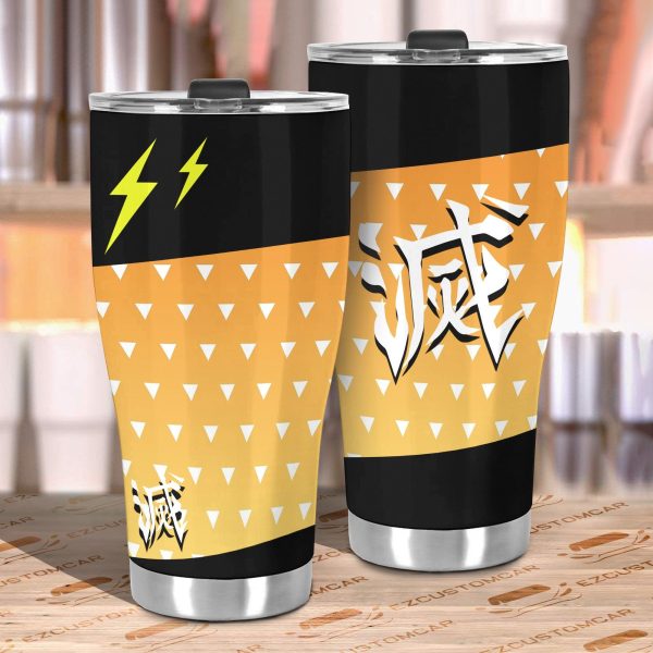 demon slayer car accessories anime car tumblers cup zenitsu agatsuma z51jx