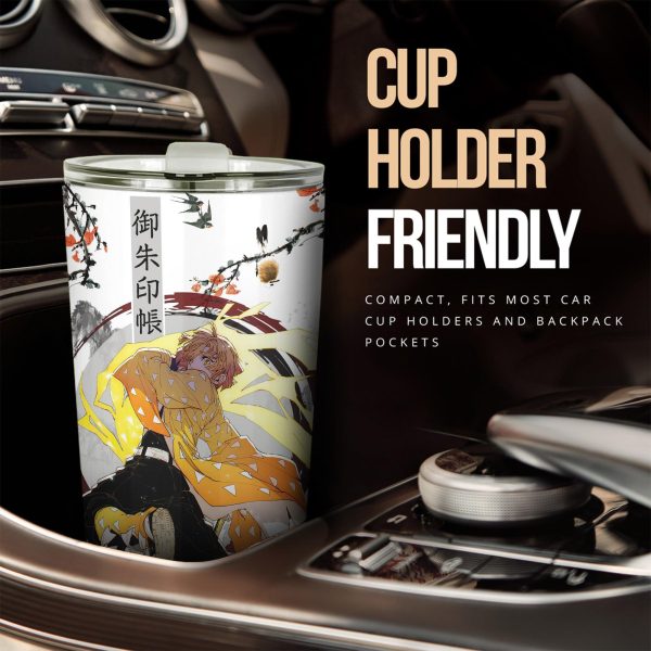 demon slayer car accessories anime car tumblers cup zenitsu japanese style xfvyh
