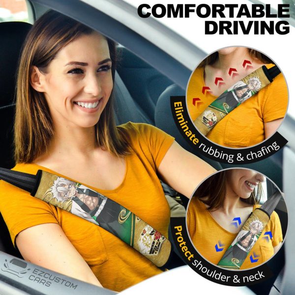 Demon Slayer Car Accessories Anime Seat Belt Covers Sanemi Shinazugawa Christmas
