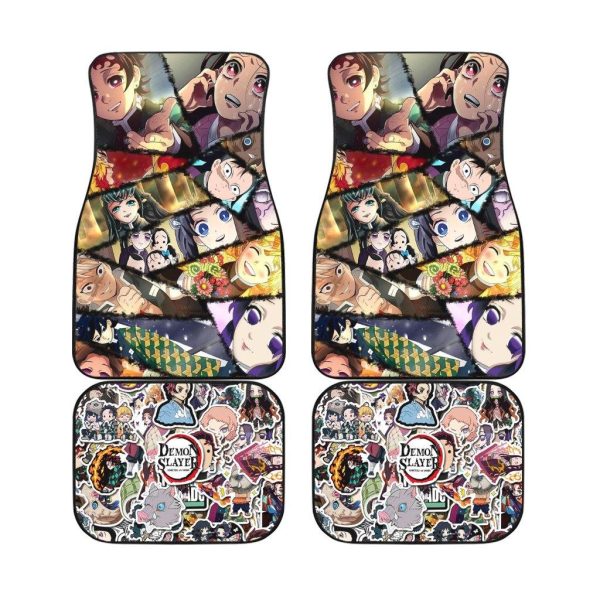 Kokushibo Car Floor Mats Demon Slayer Car Floor Mats