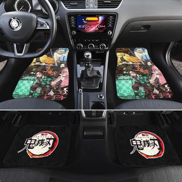 demon slayer car floor mats ezo3s
