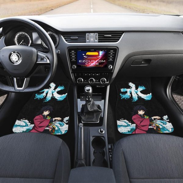 demon slayer car floor mats giyu tomioka x symbol jsrga
