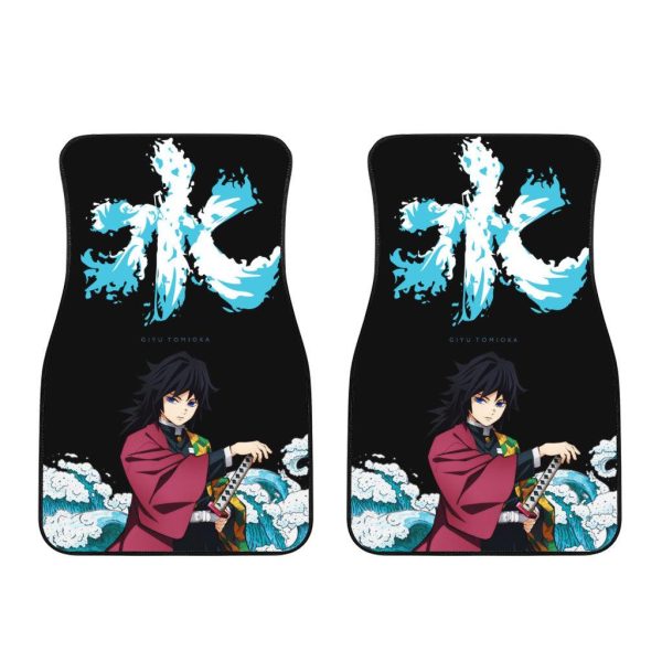 Demon Slayer Car Floor Mats Giyu Tomioka x Symbol