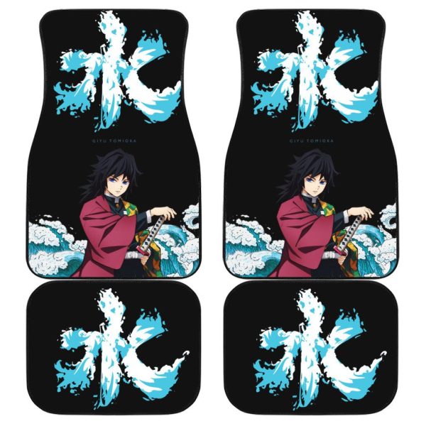 Demon Slayer Car Floor Mats Giyu Tomioka x Symbol