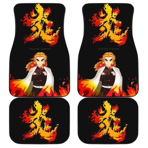 Demon Slayer Kyojuro Rengoku Car Floor Mats