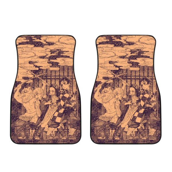 demon slayer car floor mats mix manga q26pf