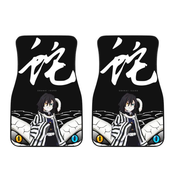 demon slayer car floor mats obanai iguro x symbol ytcdo