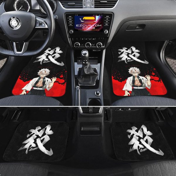demon slayer car floor mats sanemi shinazugawa x symbol gaurp