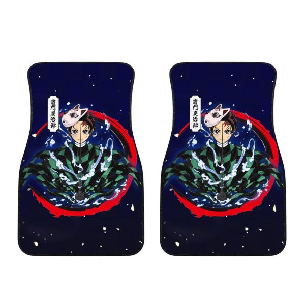 demon slayer car floor mats tanjiro water breathing wkuxp