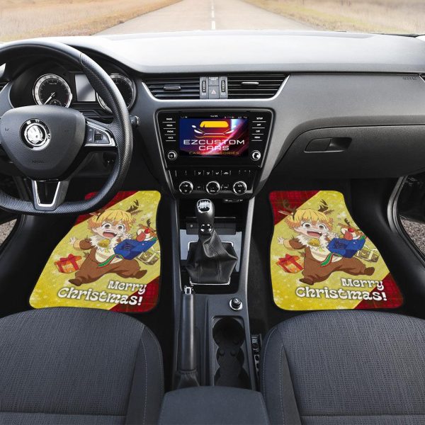 demon slayer car floor mats zenitsu agatsuma christmas anime decoration xfgbw