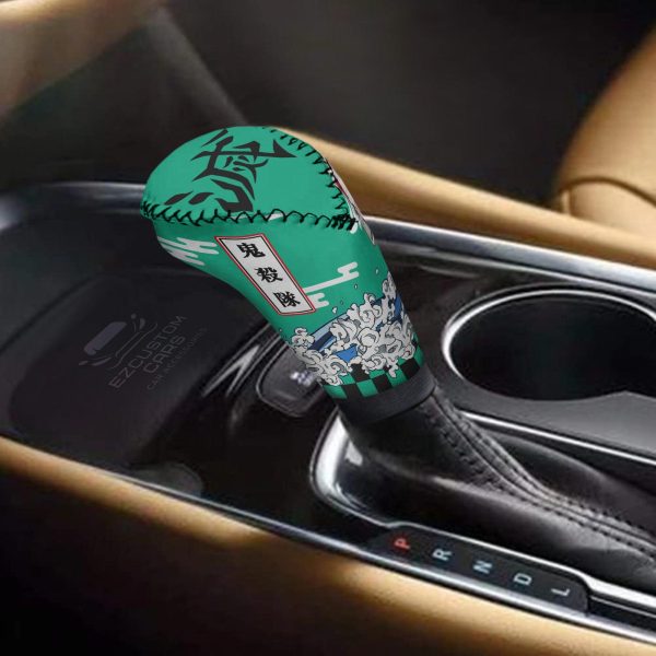 demon slayer car shift knobs covers set custom tanjiro kamado car accessories k7hxy