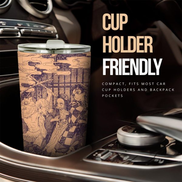 demon slayer car tumbler cup anime car accessories mix manga ypyun