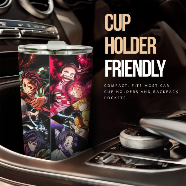 Demon Slayer Car Tumbler Cup Anime Car Accessories Porter Fan Art