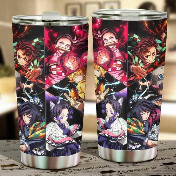 Demon Slayer Car Tumbler Cup Anime Car Accessories Mix Manga