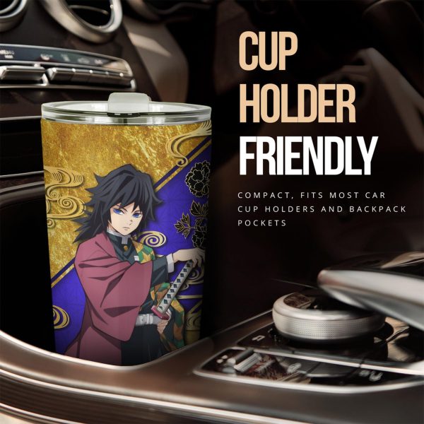 demon slayer car tumbler cup giyu tomioka car accessories 3wkh2