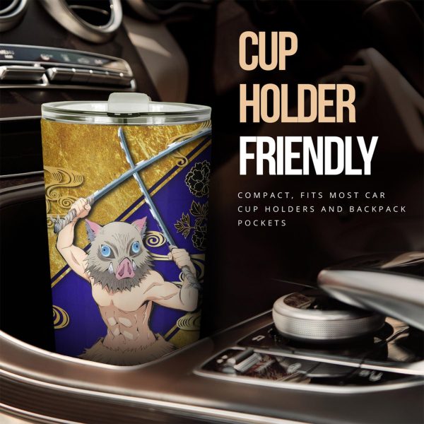 demon slayer car tumbler cup hashibira inosuke car accessories yszia
