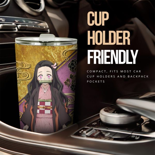demon slayer car tumbler cup nezuko kamado car accessories 5hvta