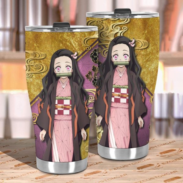 demon slayer car tumbler cup nezuko kamado car accessories 6yqvs