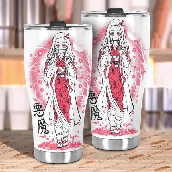 demon slayer car tumbler cup nezuko kamado car accessories ds hnmkm
