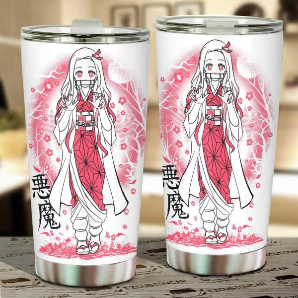 Demon Slayer Car Tumbler Cup Nezuko Kamado Car Accessories