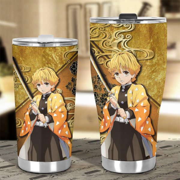 demon slayer car tumbler cup zenitsu agatsuma car accessories vkfol