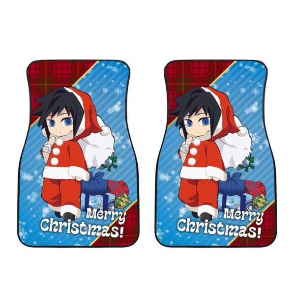 demon slayer christmas car floor mats giyuu tomioka f7kgt
